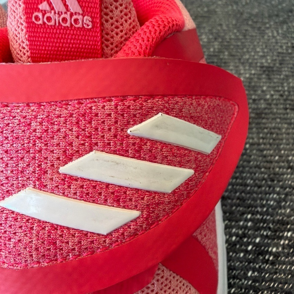Kidcore running ADIDAS FortaRun X CF I "Shock Red" Toddler 5K low top Sneaker 5 - Picture 12 of 13